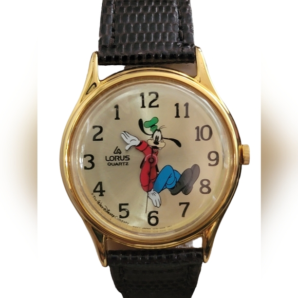 1988 BackWards Goofy Lorus Seiko Disney 28mm Quartz Watch Vintage Rare NIP - Picture 4 of 12